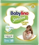 BABYLINO Sensitive Cotton Soft Diapers No1 (2-5 kg) 68 Pieces