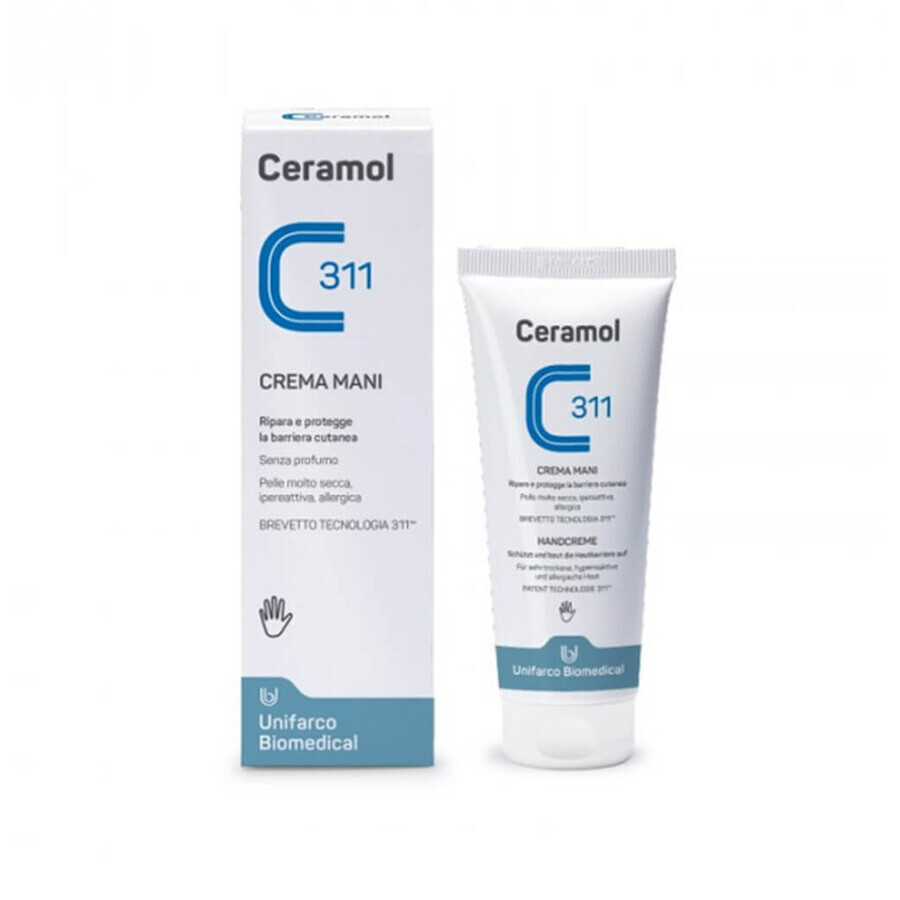 Crème réparatrice pour les mains, 100 ml, Ceramol