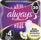 ALWAYS Ultra Platinum Secure Night Pads mit Flügeln Nr. 4 20 Stück