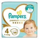 PAMPERS Premium Care No 4 Pour 9-14kg 68 pièces JUMBO+