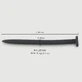 152 x 30 mm Spiral Silicone Urethral Sound - Black