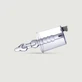 Aspirator anal Rosebud cu tijă cu mărgele - Transparent