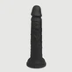 Ari 19 cm Gode réaliste en silicone avec ventouse - Noir