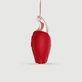 Liquid Silicone Luxury Rose Necklace Mini Vibrator - Red
