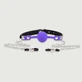 Silicone Ball Gag With Nipple Clamps - Purple