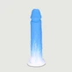 Dildo realist din silicon Blake 17 cm cu ventuză - albastru
