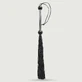 Mini Flogger cu mâner din plastic și margini subțiri - negru