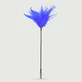Lange Feather Tease serie elektrisch blauw - Blauw