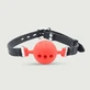 Silicone Ball Gag With Holes - Red