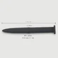 152 x 30 mm Silicone Urethral Sound - Black