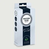 Préservatifs Mister Size Pure Feel 47 mm - 10 pièces