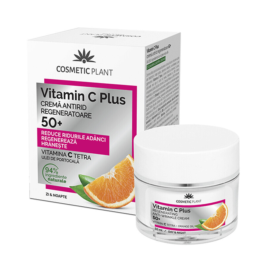 Crème régénérante anti-rides 50+ Vitamine C Plus, Cosmetic Plant
