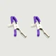 Cleme pentru sfârcuri cu clip metalic reglabil - violet