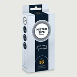 Préservatifs Mister Size Pure Feel 53 mm - 10 pièces