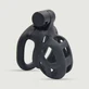 Cușcă de castitate Solid Aspic 5 x 3,2 cm - negru
