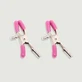 Pinces à mamelons avec clip métallique ajustable - Rose
