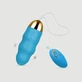 Vibrator cu telecomandă din silicon cu nervuri Baloo - Albastru deschis