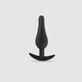 Anal Beginner's Classic Medium Silicone Butt Plug - Negro
