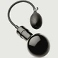 Minge gonflabilă Plug Ball 11 x 7,5 cm - negru