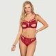 Set di reggiseni Exquisite Lace Appeal Deep V Mini Temptation - Rosso - Taglia unica