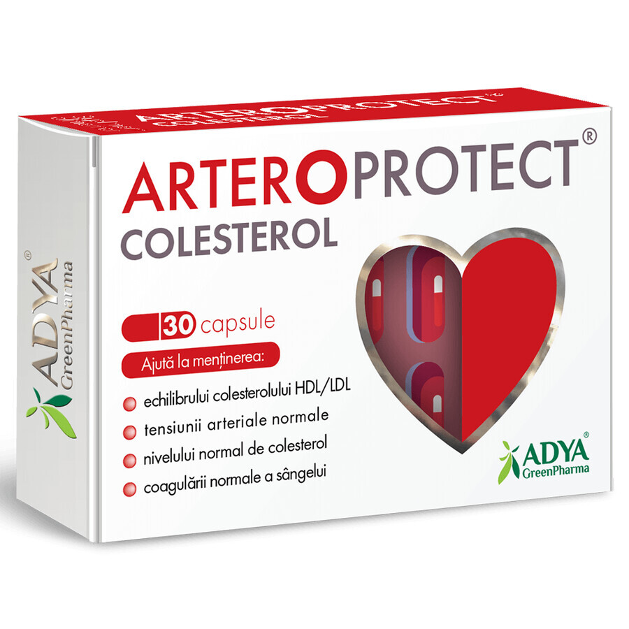 Arteroprotect Cholestérol, 30 gélules, Adya Green Pharma