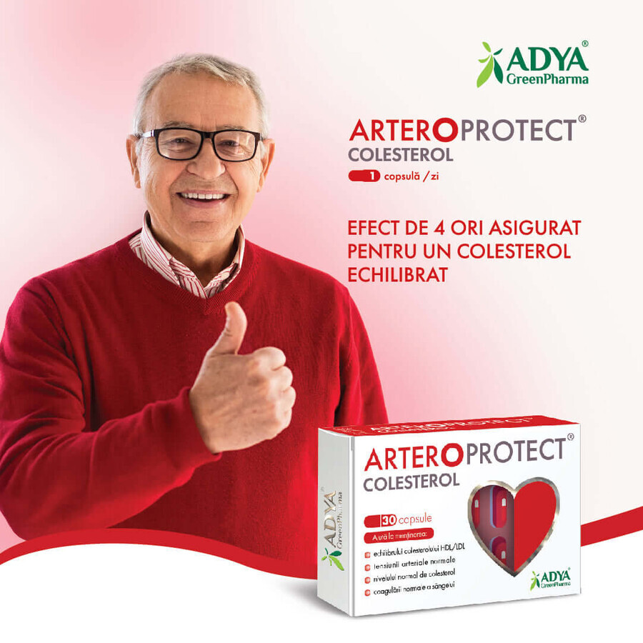 Arteroprotect Colesterolo, 30 capsule, Adya Green Pharma