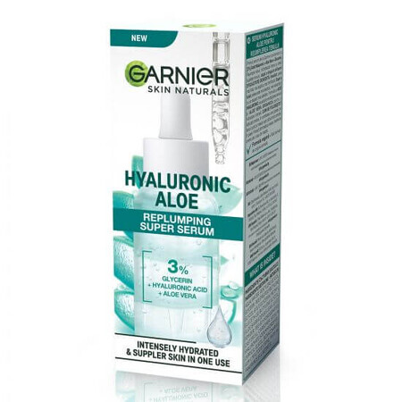 Sérum d'acide hyaluronique Hyaluronic Aloe Skin Naturals, 30 ml, Garnier
