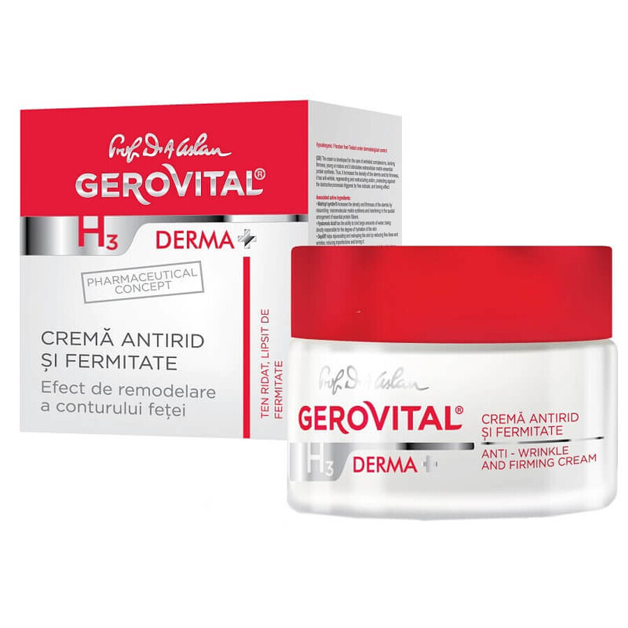 Crema Antirughe e Rassodante, Gerovital H3 Derma+, 50 ml, Farmec