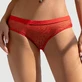 Hipster Panty met open achterkant - Rood - Eén maat