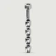 Plug pour pénis en métal avec nervures 7 mm - Argent