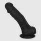 Percy 18 cm Realistic Silicone Dildo with Balls &amp; Suction Cup - Black