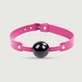 Silicone Ball Gag - Black/Fuschia