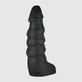 The Ladder Realistic Platinum Silicone X-Large Dildo cu coaste 34 cm - Negru