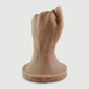 Closed Fist Medium Platinum Silicone Fisting Dildo 12,70 cm - Light Brown