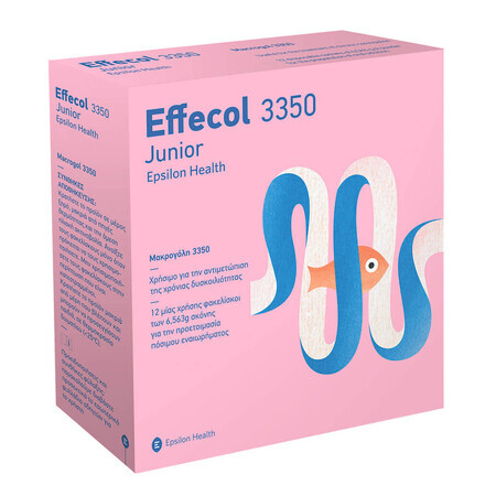 Effecol 3350 Junior Epsilon Health, 12 sachets x 6,5 g