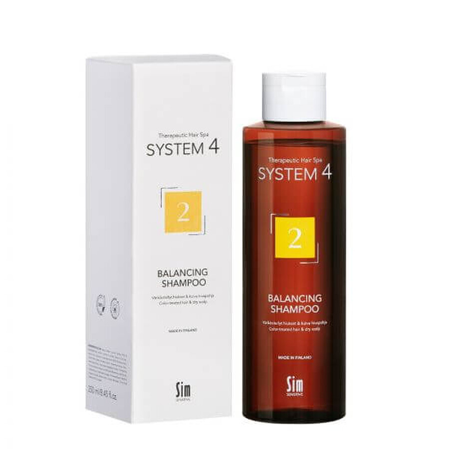Shampooing équilibrant 2 avec Climbazole System 4, 250 ml, Sim Sensitive