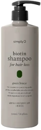 SimplyO Shampooing à la biotine pour la perte de cheveux Shampooing Green Breeze ...