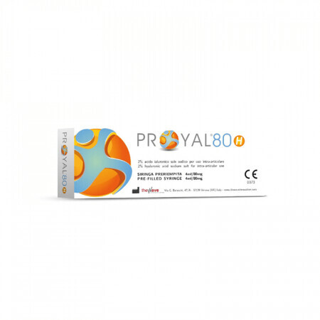 PROYAL H80, 80mg/4ml solution injectable d'acide hyaluronique pour infiltration, 1 seringue pré-remplie, La Vague