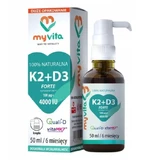 MyVita Vitamine K2 + D3 Forte 4000 UI 50 ml.