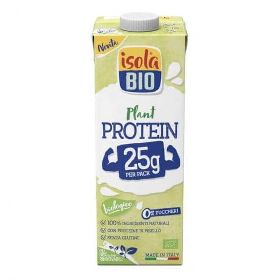 Bevanda vegetale ecologica con proteine ​​del pisello, 1L, Isola Bio