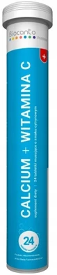 Calcium 300 mg + Vitamin C 60 mg 24 effervescent tablets