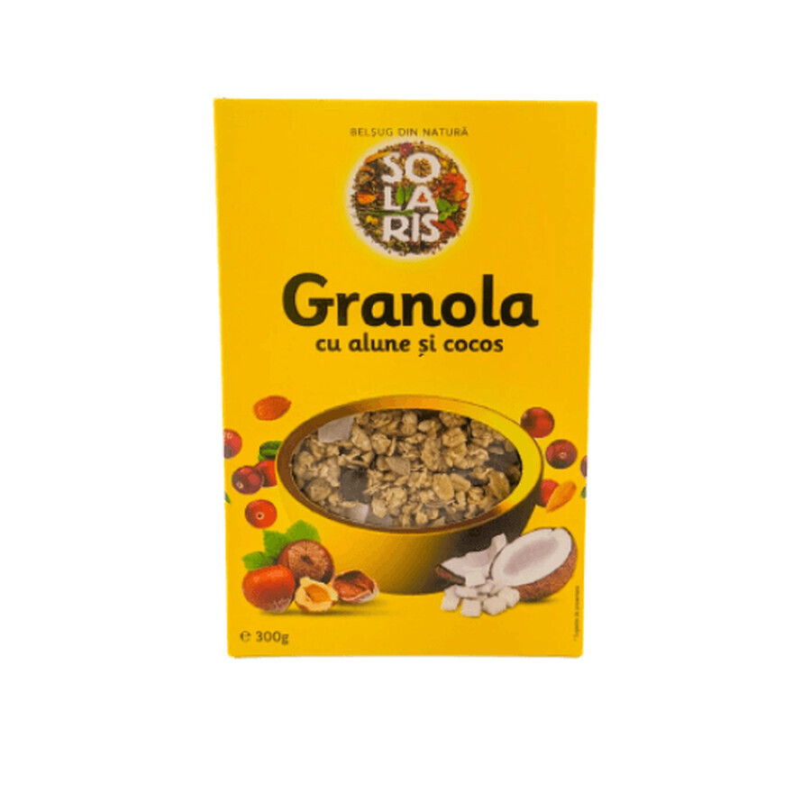 Granola aux cacahuètes et à la noix de coco, 300 g, Solaris