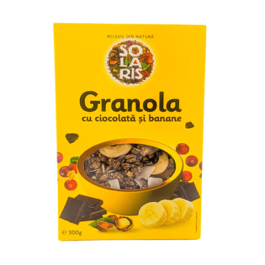 Muesli con cioccolato e banane, 300 g, Solaris