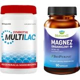 Multilac 50 capsules + Naturell Organisch Magnesium + 100 ...