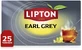 Lipton EARL GREY zwarte thee 25 builtjes
