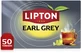 Lipton EARL GREY zwarte thee 50 builtjes