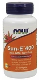 Now Foods Sun-E 400 Vitamin E 60 capsules