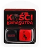 Kamasutra Sex Bones din lemn negru și roșu