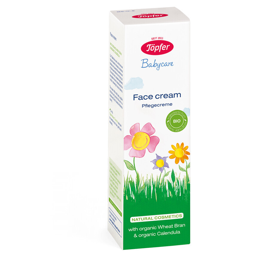 Crème visage bio pour enfants, 75 ml, Topfer