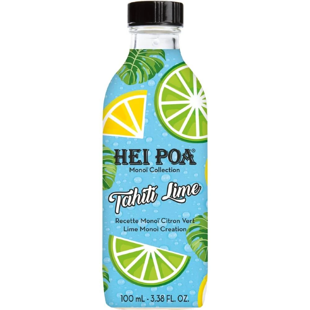 Hei Poa | Pure Tahiti Monoi Oil Tahiti Lime Oil for Body & Body Care Hair | 100ml